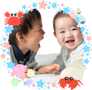 幼児と赤ちゃん